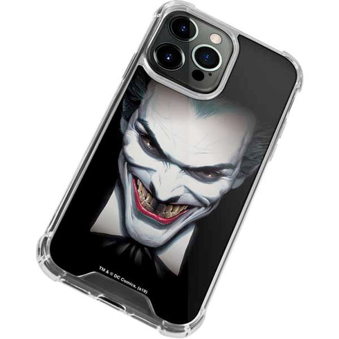 DC Comics The Joker Portrait by Alex Ross iPhone 13 Pro Max Clear Case